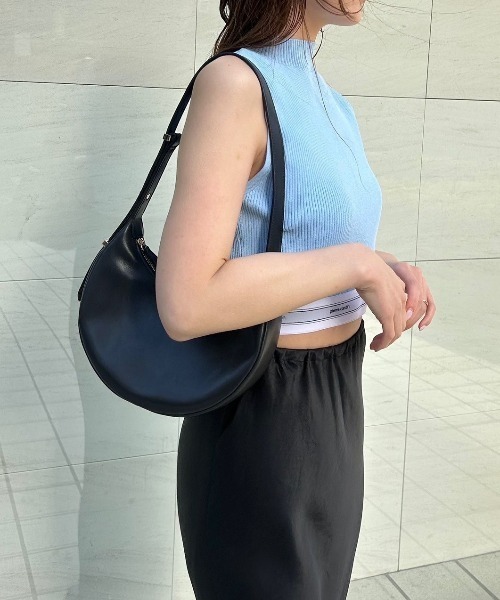 FRAY I.D(フレイアイディー)の「【pierre cardin】ハイネックニットタンク(ニット/セーター・レディース・ライトブルー/その他/ブラック/ホワイト・FREE)」の21枚目の写真