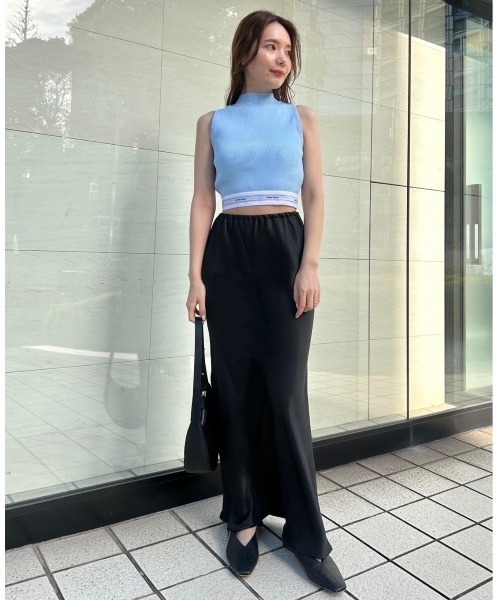 FRAY I.D(フレイアイディー)の「【pierre cardin】ハイネックニットタンク(ニット/セーター・レディース・ライトブルー/その他/ブラック/ホワイト・FREE)」の20枚目の写真