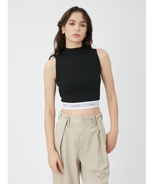 FRAY I.D(フレイアイディー)の「【pierre cardin】ハイネックニットタンク(ニット/セーター・レディース・ライトブルー/その他/ブラック/ホワイト・FREE)」の5枚目の写真