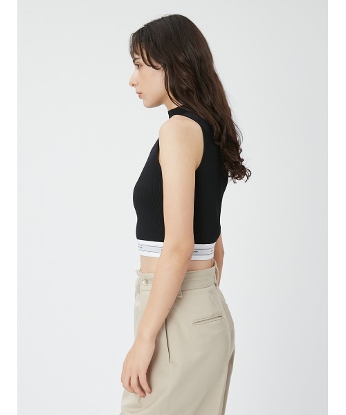 FRAY I.D(フレイアイディー)の「【pierre cardin】ハイネックニットタンク(ニット/セーター・レディース・ライトブルー/その他/ブラック/ホワイト・FREE)」の7枚目の写真