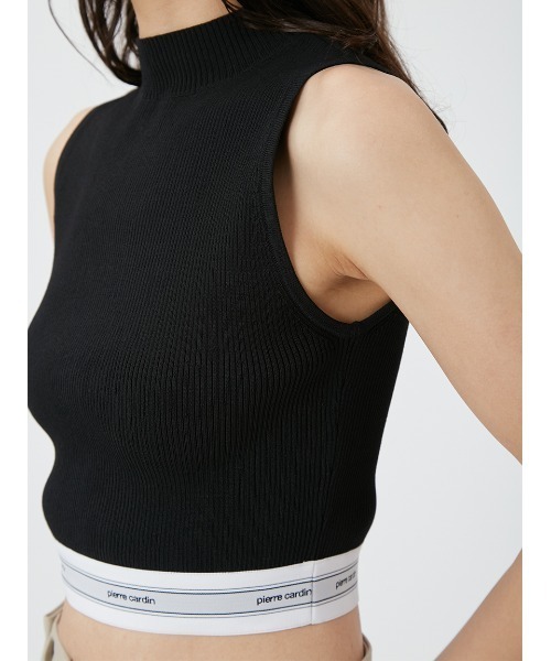 FRAY I.D(フレイアイディー)の「【pierre cardin】ハイネックニットタンク(ニット/セーター・レディース・ライトブルー/その他/ブラック/ホワイト・FREE)」の9枚目の写真