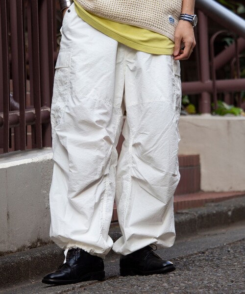 アーミーツイル　ARMY TWILL ホワイト ワイド　カーゴパンツ ARMY TWILL（アーミーツイル）の「【限定展開】【ARMY TWILL