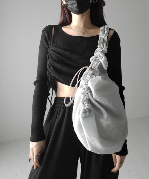   シャーリング 立体的シルエット 2WAY ショルダー CITEN（シテン）の「＜CITEN＞2WAYシャーリング ショルダー