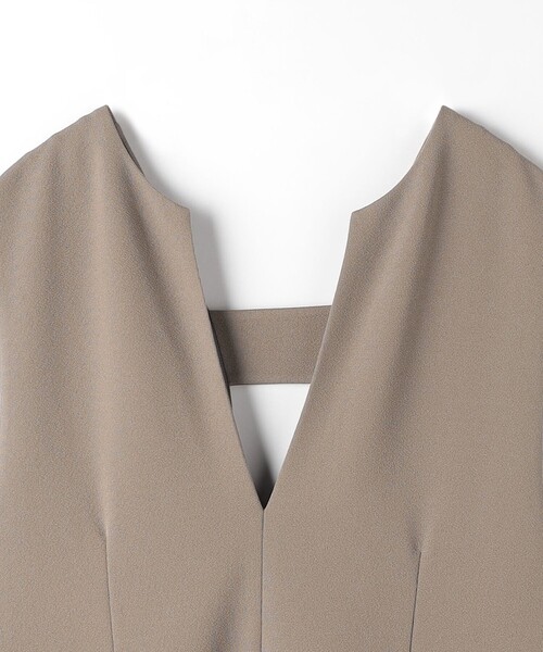 green label relaxing（グリーンレーベルリラクシング）の「ジョーゼット ジャンパースカート（ワンピース・レディース・ブラック/モカ/ネイビー・FREE）」の16枚目の写真