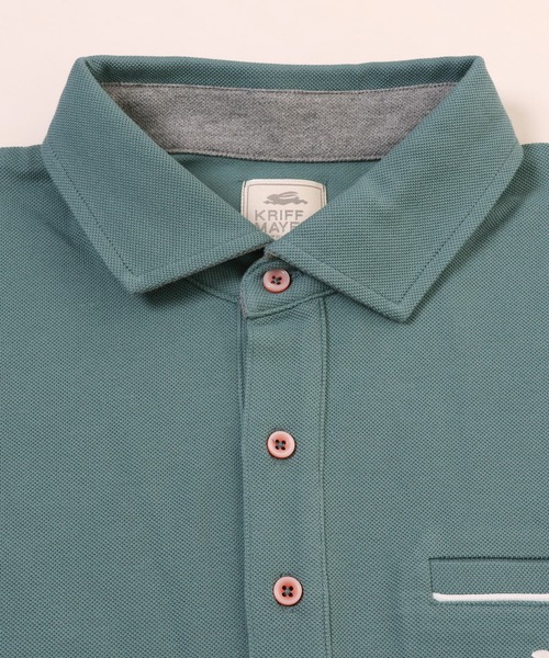 KRIFF MAYER（クリフメイヤー）の「ツアーポロ（ポロシャツ・メンズ・ピンク/ミント/ネイビー/ブラック/オフホワイト/グレー/ブルー/ダークグリーン/ターコイズブルー・SMALL/MEDIUM/LARGE/X-LARGE）」の10枚目の写真