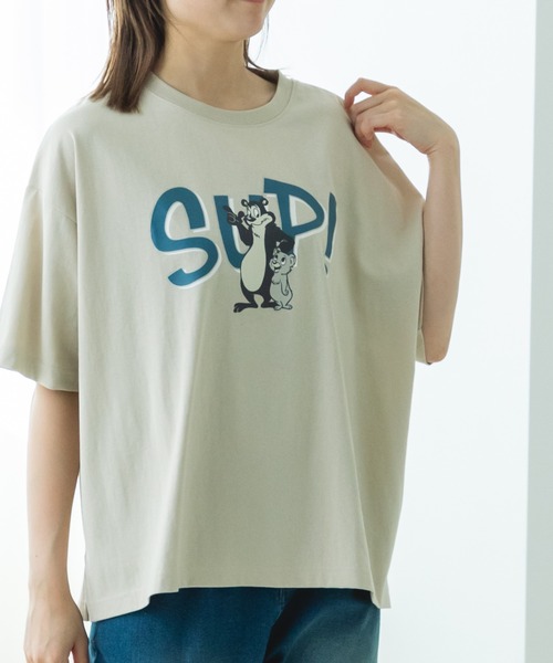 pairmanon(ペアマノン)の「【リンクコーデ】【ママサイズ】オリジナル プリントTシャツ(Tシャツ/カットソー・レディース・ブラック系その他/ホワイト系その他/ホワイト/ブルー系その他/ライトブルー/ライトベージュ/グレー系その他・FREE)」の5枚目の写真