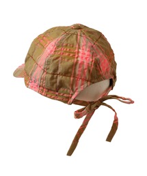 14+ | シャーリングチェックバックリボンキャップ(キャップ)