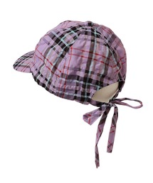 14+（イチヨンプラス）の「シャーリングチェックバックリボンキャップ（キャップ）」