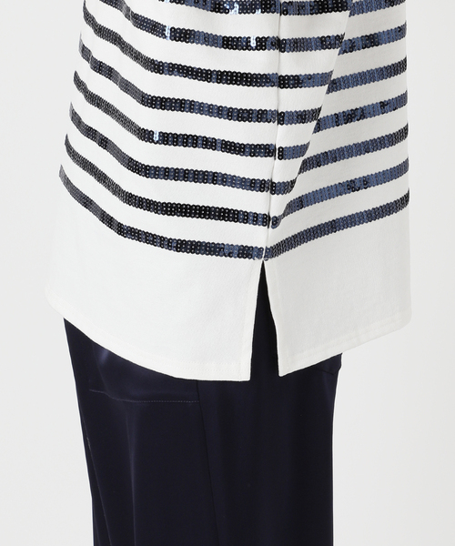 EDIFICE(エディフィス)の「【COUTURE D`ADAM / クチュールドアダム】Sequin Basque Shirt(Tシャツ/カットソー・メンズ・ホワイト・FREE)」の11枚目の写真