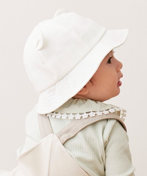 petit main(プティマイン)の「アニマルハット(ハット・キッズ・ブルー/アイボリー/ライトグリーン・48cm/46cm)」の13枚目の写真