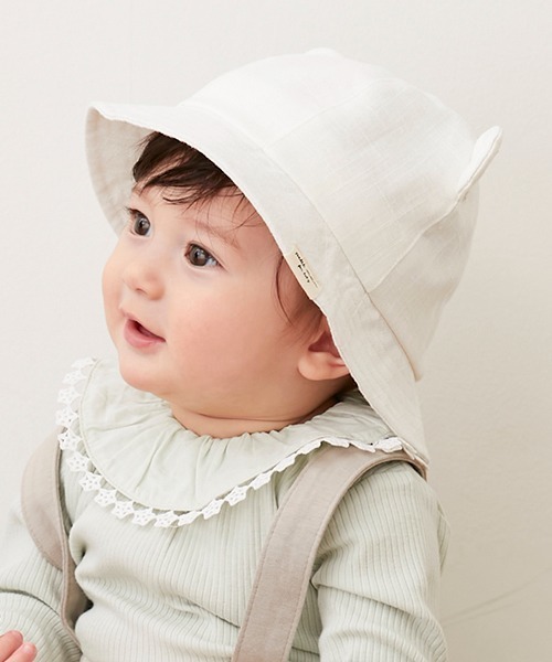 petit main(プティマイン)の「アニマルハット(ハット・キッズ・ブルー/アイボリー/ライトグリーン・48cm/46cm)」の12枚目の写真