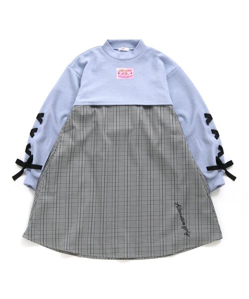 algy（アルジー）の「タンタケトップス&ワンピセット（ワンピース・キッズ・チェック/ラベンダー/ライム・XX-SMALL/X-SMALL/MEDIUM/SMALL）」の3枚目の写真