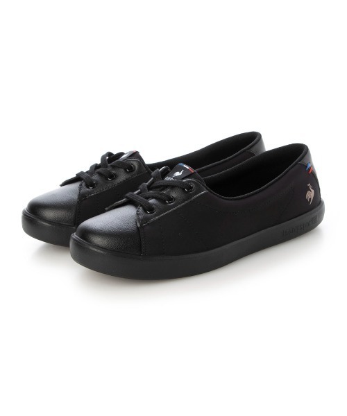 le coq sportif（ルコックスポルティフ）の「３ホールスタイルシューズ（LCSフルシュショート）（その他シューズ・レディース・ブラック/ホワイト/ベージュ/ブラック×ブラック・24.5cm/24cm/23.5cm/23cm/22.5cm）」の3枚目の写真