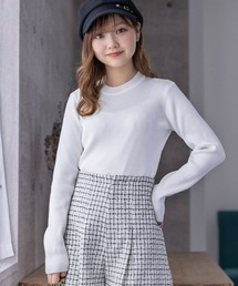 clear | 長袖ハイネック普通丈ニットトップス≪2024SS新作≫(ニット/セーター)