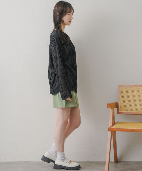 RETRO GIRL（レトロガール）の「ウェーブカットソー（Tシャツ/カットソー・レディース・ブラック/ブルー/ナチュラル・FREE）」の14枚目の写真