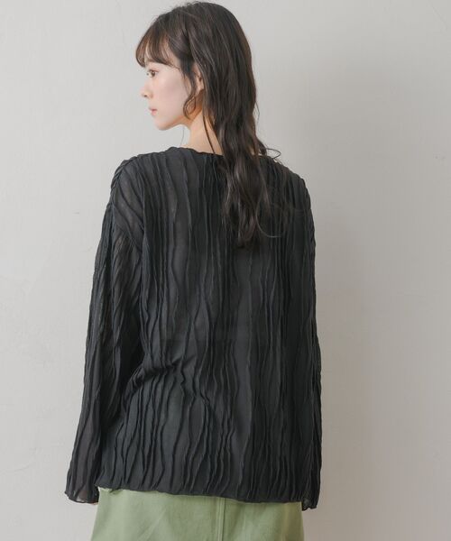 RETRO GIRL（レトロガール）の「ウェーブカットソー（Tシャツ/カットソー・レディース・ブラック/ブルー/ナチュラル・FREE）」の20枚目の写真