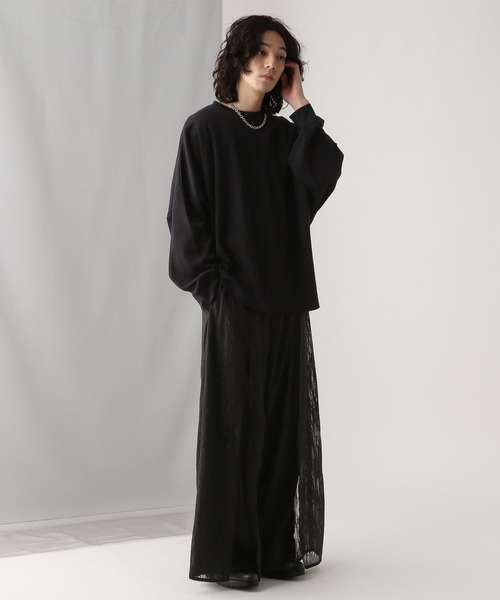 HARE（ハレ）の「ポンチドルマンカットソー(HARE)（Tシャツ/カットソー・メンズ・ブラウン/ホワイト/ブラック/パープル・MEDIUM/SMALL）」の7枚目の写真