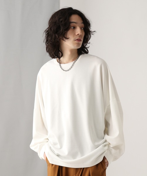 HARE（ハレ）の「ポンチドルマンカットソー(HARE)（Tシャツ/カットソー・メンズ・ブラウン/ホワイト/ブラック/パープル・MEDIUM/SMALL）」の6枚目の写真