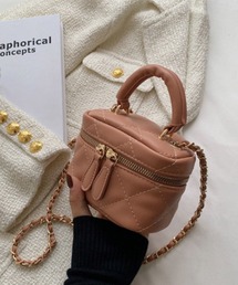 Pochi Pouch/キルティング チェーン ミニショルダーバッグ