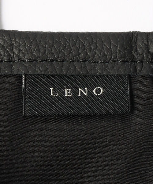 LENO（リノ）の「【LENO / リノ】LEATHER TOTE BAG MINI（トートバッグ・メンズ・ブラック・SMALL）」の7枚目の写真