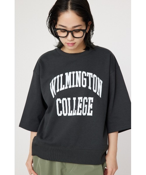 RODEO CROWNS WIDE BOWL（ロデオクラウンズワイドボウル）の「アソートショートスリーブスウェット（スウェット・レディース・ブルー/チャコールグレー/ライトピンク/グレー×ホワイト・FREE）」の2枚目の写真