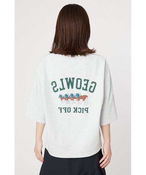 RODEO CROWNS WIDE BOWL（ロデオクラウンズワイドボウル）の「アソートショートスリーブスウェット（スウェット・レディース・ブルー/チャコールグレー/ライトピンク/グレー×ホワイト・FREE）」の8枚目の写真