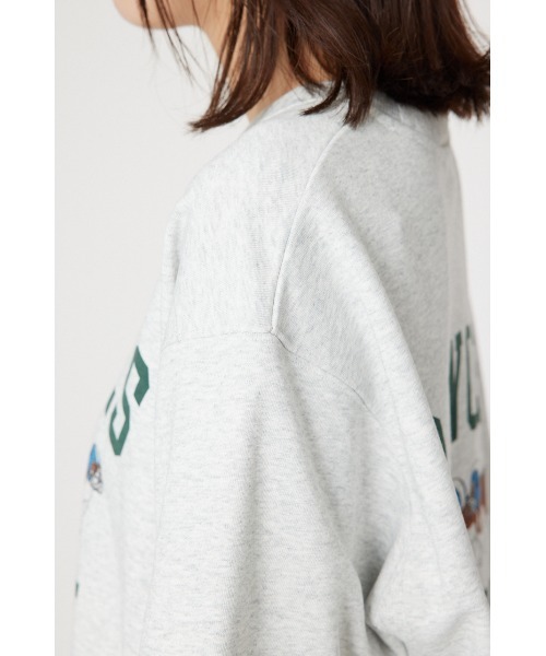 RODEO CROWNS WIDE BOWL（ロデオクラウンズワイドボウル）の「アソートショートスリーブスウェット（スウェット・レディース・ブルー/チャコールグレー/ライトピンク/グレー×ホワイト・FREE）」の5枚目の写真