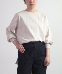 tシャツ 「 OWLEYE by domingo / アウルアイ 」 コットン天竺ボリュームスリーブトップス レディース OWLEYE by domingo tシャツ 「 / アウルアイ 」 コットン天竺