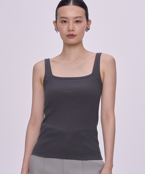 カップ付きコットンリブタンクトップ（タンクトップ）｜OUR WACOAL