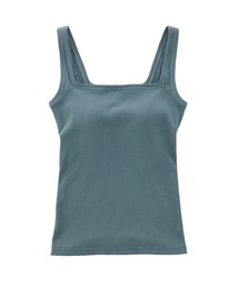 NIKKI ダークグリーン リブタンクトップ NIKKI ダークグリーン リブタンクトップ NIKKI ダークグリーン リブ