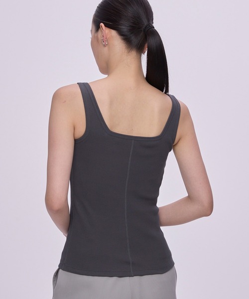 セール】カップ付きコットンリブタンクトップ（タンクトップ