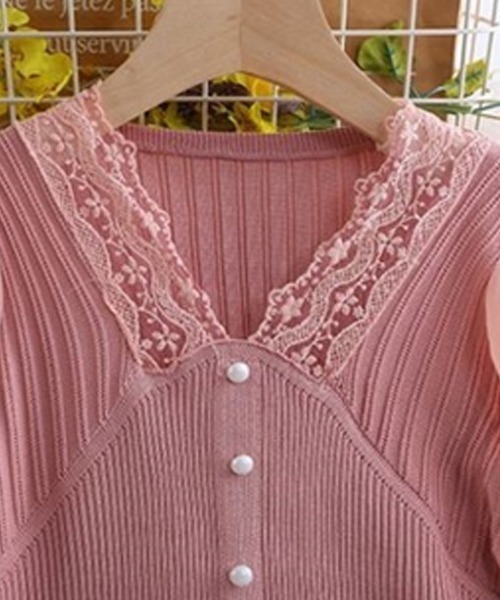 Miniministore(ミニミニストア)の「異素材ニットトップス レディース 韓国(ニット/セーター・レディース・ブラック/ベージュ/ピンク/ホワイト・FREE)」の19枚目の写真