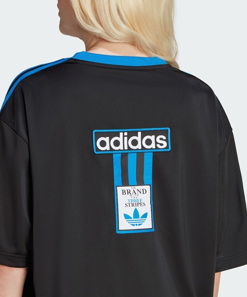 adidas（アディダス）の「アディブレイク バックプリント ワンピース / アディダスオリジナルス adidas Originals（ワンピース・レディース・ブラック・XX-LARGE/LARGE/MEDIUM/SMALL/X-LARGE）」の6枚目の写真