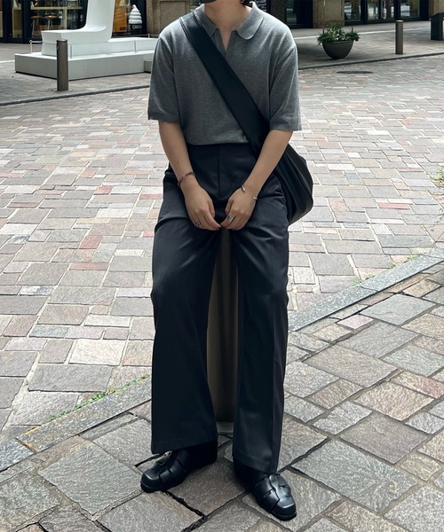 CALLNE（カルネ）の「【CALLNE】Tech Half Moon Shoulder Bag / テックハーフムーンショルダーバッグ（ショルダーバッグ・メンズ・ブラック系2/ブラック系1/ホワイト系1/グレー系1・FREE）」の16枚目の写真