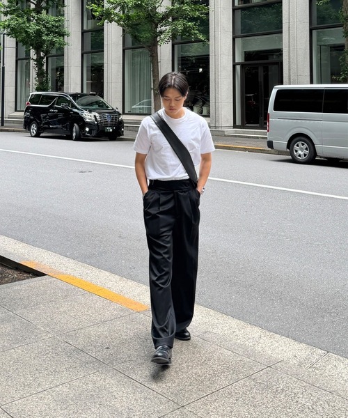 CALLNE（カルネ）の「【CALLNE】Tech Half Moon Shoulder Bag / テックハーフムーンショルダーバッグ（ショルダーバッグ・メンズ・ブラック系2/ブラック系1/ホワイト系1/グレー系1・FREE）」の17枚目の写真