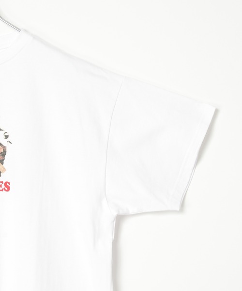 notch.(ノッチ)の「ベア天竺 キャットプリントTシャツ(Tシャツ/カットソー・レディース・ブラック/その他2・M)」の6枚目の写真