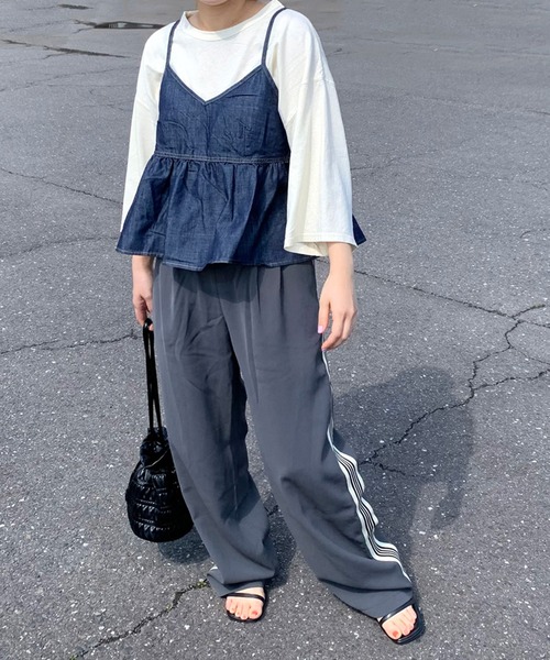 CRB（シーアールビー）の「デニムキャミビスチェ（ベスト・レディース・インディゴブルー/ブルー・F）」の12枚目の写真