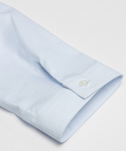 TOKYO SHIRTS（トウキョウシャツ）の「形態安定ノーアイロン レギュラー 7分袖ビジネスワイシャツ（ビジネスシャツ・レディース・サックスブルー・M/L/XL/LL/S/XS）」の4枚目の写真