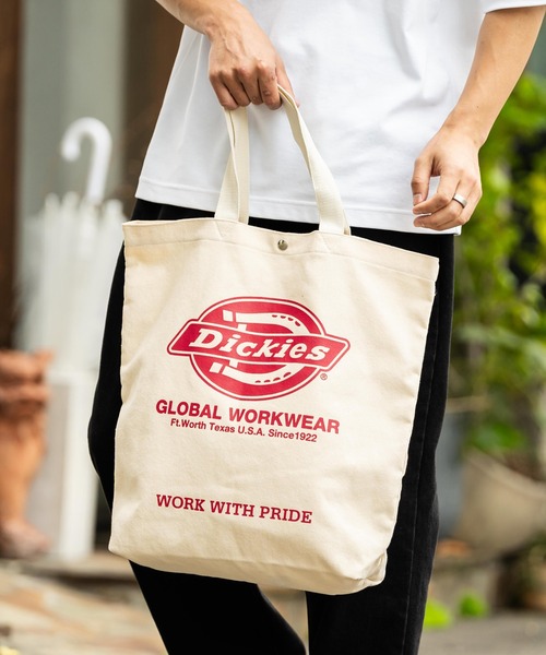 Dickies(ディッキーズ)の「Dickies ディッキーズ キャンバストートバッグ / DK LOGO TC CANVAS TOTE BAG(トートバッグ・メンズ・レッド/ネイビー/オフホワイト/ブラック・FREE)」の15枚目の写真