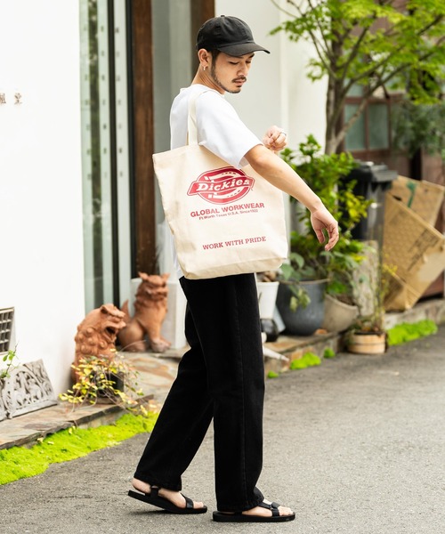 Dickies(ディッキーズ)の「Dickies ディッキーズ キャンバストートバッグ / DK LOGO TC CANVAS TOTE BAG(トートバッグ・メンズ・レッド/ネイビー/オフホワイト/ブラック・FREE)」の16枚目の写真