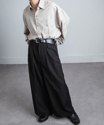 NILWAY | ミニマルフェイクポケットルーズワイドパンツ(スラックス)