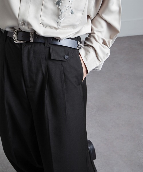 ポケ付き vintage 90s 肉厚 リネン コットン 極太 ワイド 袴パンツ ポケ付き vintage 90s 肉厚 リネン コットン 極太 ワイド 袴パンツ