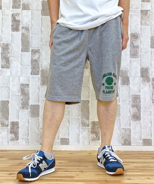 TopIsm(トップイズム)の「アメカジプリント ショートパンツ(スウェットパンツ・メンズ・ライトグレー系3/ライトグレー系2/ブラック系3/ライトグレー系1/ブラック系2/ブルー系1/ブルー系3/グリーン系2/ブルー系2/グリーン系3/グリーン系1/ブラック系1・LL/L/M)」の4枚目の写真