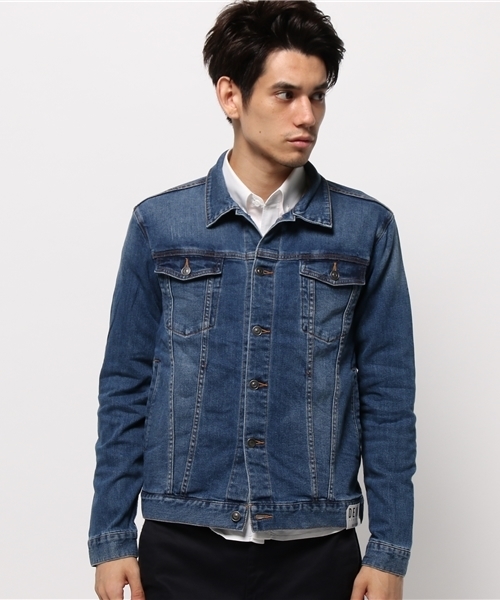 WEGO（ウィゴー）の「WEGO/ライクラデニムストレッチジャケット（デニムジャケット・メンズ・インディゴブルー/ライトインディゴブルー/ダークインディゴブルー・LARGE/MEDIUM）」の14枚目の写真