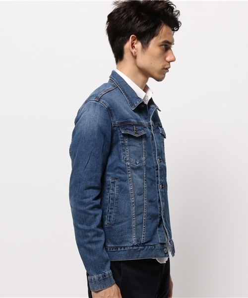 WEGO（ウィゴー）の「WEGO/ライクラデニムストレッチジャケット（デニムジャケット・メンズ・インディゴブルー/ライトインディゴブルー/ダークインディゴブルー・LARGE/MEDIUM）」の15枚目の写真