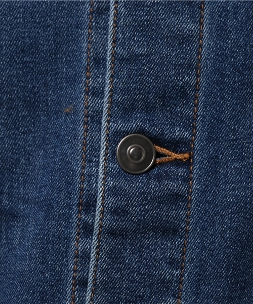 WEGO（ウィゴー）の「WEGO/ライクラデニムストレッチジャケット（デニムジャケット・メンズ・インディゴブルー/ライトインディゴブルー/ダークインディゴブルー・LARGE/MEDIUM）」の4枚目の写真