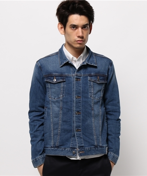 WEGO（ウィゴー）の「WEGO/ライクラデニムストレッチジャケット（デニムジャケット・メンズ・インディゴブルー/ライトインディゴブルー/ダークインディゴブルー・LARGE/MEDIUM）」の18枚目の写真