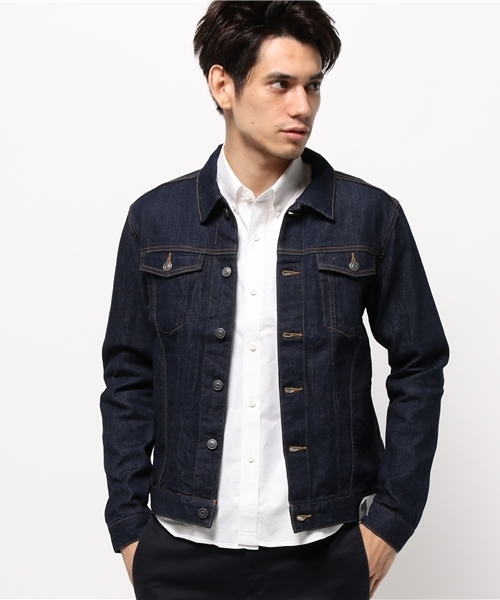 WEGO（ウィゴー）の「WEGO/ライクラデニムストレッチジャケット（デニムジャケット・メンズ・インディゴブルー/ライトインディゴブルー/ダークインディゴブルー・LARGE/MEDIUM）」の19枚目の写真