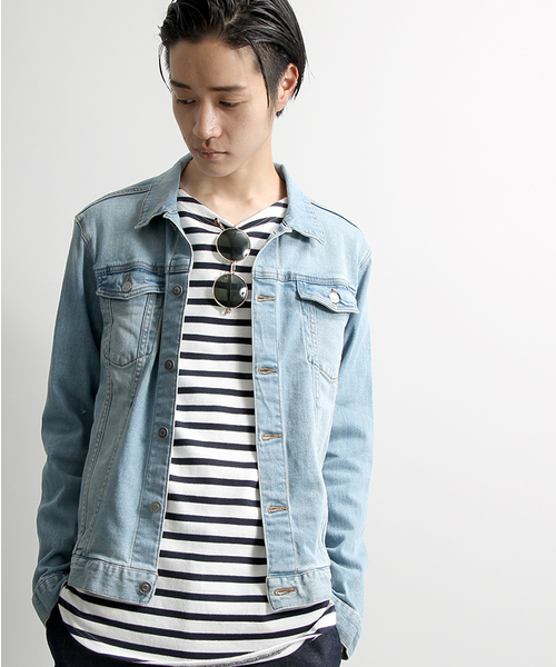 WEGO（ウィゴー）の「WEGO/ライクラデニムストレッチジャケット（デニムジャケット・メンズ・インディゴブルー/ライトインディゴブルー/ダークインディゴブルー・LARGE/MEDIUM）」の17枚目の写真