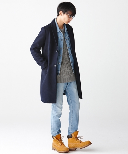 WEGO（ウィゴー）の「WEGO/ライクラデニムストレッチジャケット（デニムジャケット・メンズ・インディゴブルー/ライトインディゴブルー/ダークインディゴブルー・LARGE/MEDIUM）」の22枚目の写真